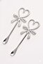 Silver Bow Tea Sugar Spoon, 6 Pieces