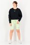 Women Sportswear Fit Long Sleeve Outdoor Sweatshirt, Black - 4