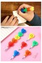 Heart Emoji Egg-Laying Pencil 4 Pieces Fun Gift Pencil Smiley Face Pencil - 4