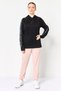 Women Sportswear Fit Long Sleeves Outdoor Hoodie, Black - 3
