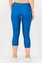 Women Dri-Fit Brand Logo 3/4 Training Tights, Teal Blue - 4