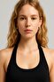 Cotton Blend Halter Neck Tank Top T-Shirt - 6