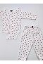 2-Piece Cherry Patterned 100% Cotton Baby Girl Bodysuit and Pants Set - 4