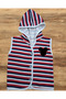 Cotton Striped Unisex Children's Vest - 3