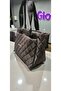 Women's Bitter Brown Waterproof Quilted Shoulder & Handbag – 3 Compartments Long Strap (30X19X12 cm) - 4