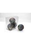 Blue Christmas Ball Ornaments Peppermint Xmas Tree Home & HolidayFun Decor Pack of 4 - 2