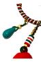 New Year's Pompom Clover Detailed Bag Charm – New Year's Decorative Car Mirror Ornament - 4