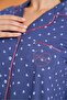 Women's Mother-Daughter Heart Front Button Shirt Collar Long Sleeve Pajama Set - 2