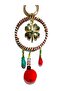 New Year's Pompom Clover Detailed Bag Charm – New Year's Decorative Car Mirror Ornament - 8