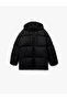 معطف طويل الأكمام مزود بسحاب بغطاء رأس Anorak قصة فضفاضة - 4