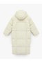 Removable Hooded Long Sleeve Zippered Water Repellent O Oversized Anorak Long Puffer Coat - 4
