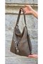 Women's Soft Leather Multi-Compartment Large Backpack and Shoulder Bag (41x33 cm) - 3