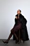 Black Faux Fur Long Coat