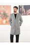 Men's Premium Italian Style S Slim Fit Mono Collar Cashmere Coat-Xprzk1000 - 2