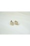 Kp062 Five Rows of Shiny Gold Earrings - 2