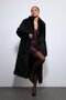 Black Faux Fur Long Coat - 2