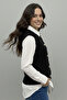 Pocketed Knitwear Vest N495 Black - 4