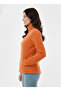Mock Neck Pack Women's Orange Fleece with Full-Length Zipper - 3