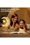 Decorative Moon Star Table Lamp (Battery Powered Warm LED) - White - 5