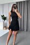 Slit Detail Fabric Shorts Skirt - Black - 7