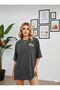 Women's T-Shirt with Flower Print - 2