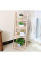 4 Tier Wooden Ladder Shelf – Foldable Plant Rack and Decorative Display Stand - 7