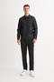 Pu Leather Blend Regular Fit Motorcycle Jacket