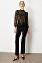 بنطلون إسباني بدون جيوب 1081-25k أسود - 3