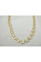Kol123 Vip Geometric Pendant Necklace Gold - 2