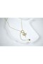 Kol004 Vip14 K Zircon Dragonfly Y Necklace - 52 cm + 5 cm Extension