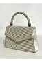 Women's Stone Pearl Evening Dress Clutch Chain Strap Handheld Wedding Engagement Evening Bag - 2
