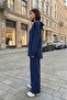 Women's Modal Fabric Kangaroo Pocket Zippered Double Suit - 2