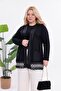 Plus Size Skirted Lace Detailed Cardigan - 3