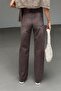 Yikamali Brown Cut-Out Straight Jean Pants Utc003 - 6