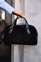 Velorsa Women's Black Genuine Leather Suede Bag