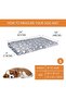 Dog Bed Mat Reversible 24" Pet Bed Mattress Waterproof Removable Cover, Light Grey - 2