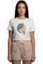 ''Yin Yang Cats'' Japanese Style Cat Printed 100% Cotton Relaxed Fit Premium Women's T-Shirt - 6