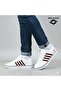 Men's White Burgundy Orthopedic Non-Slip Sole Casual Sneaker 058 - 2