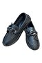 New Model Flat Black Chain Bow Perforated Sports Ballerina Shoes