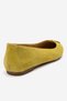 Women's Pointed Toe Buckle Ballerinas Real Suede Leather Zy 4050 Pistachio Green - 4