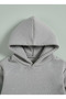 3 İplik Ş Fleece-Lined Children's Sweatshirt - Tracksuit Set (K Hooded Paper Plane Printed) - 4