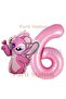 Lilo Stitch Balloon and Angel Balloon Concept 6Th Birthday Balloon Set