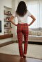 100% Viscose Stretchy Women's Pajama Bottoms - Soft Textured, Patterned, Comfortable Home Pants - 6
