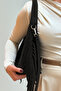 Lea 100% Genuine Nubuck Leather, Elegant and Intricate Design Suede Hand and Shoulder Bag - 4
