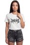 ''Ruthlessness'' Gothic Metal Lettering Printed 100% Cotton Relaxed Fit Premium Women's T-Shirt - 5