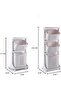 Plastic Clothes Storage Basket, 2-Tier/3-Tier Mobile Laundry Basket with Wheels - 5
