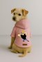 Printed Dog and Cat Outfit & Dress with Fleece Inside - Pink Color K Hooded Hoodie B2C0A