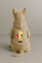 Printed Inside Fleece Dog and Cat Clothing & Dress - Beige Color K Hooded Hoodie B5D70 - 2