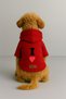 Printed Dog and Cat Clothing & Dress with Fleece Inside - Red Color K Hooded Hoodie B60B1 - 2