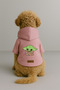 Printed Dog and Cat Clothing & Dress with Fleece Inside - Pink Color K Hooded Hoodie B2Cd8 - 2